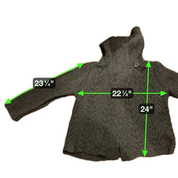 Maine New England Chunky Cable Knit Cowl Neck Sweater Button Shoulder 20 - Picture 8 of 8